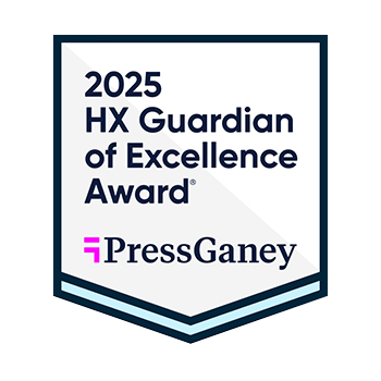 2025 HX Guardian of Excellence Award Press Ganey logo